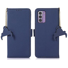Custodia Portafoglio In Pelle Cover con Supporto A10D per Nokia G310 5G Blu