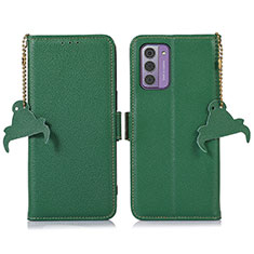 Custodia Portafoglio In Pelle Cover con Supporto A10D per Nokia G42 5G Verde