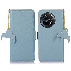Custodia Portafoglio In Pelle Cover con Supporto A10D per OnePlus 11R 5G Azzurro