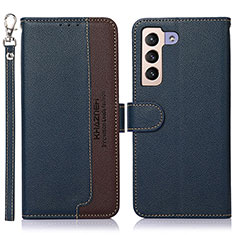 Custodia Portafoglio In Pelle Cover con Supporto A10D per Samsung Galaxy S21 Plus 5G Blu