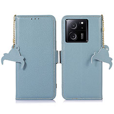 Custodia Portafoglio In Pelle Cover con Supporto A10D per Xiaomi Mi 13T 5G Azzurro