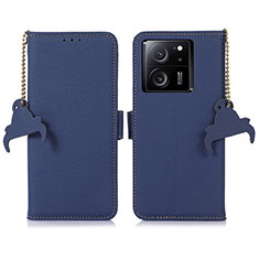 Custodia Portafoglio In Pelle Cover con Supporto A10D per Xiaomi Mi 13T 5G Blu