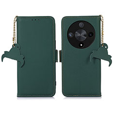 Custodia Portafoglio In Pelle Cover con Supporto A11D per Huawei Honor Magic6 Lite 5G Verde