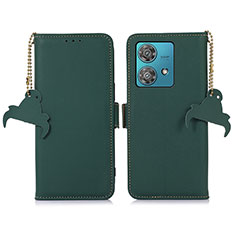 Custodia Portafoglio In Pelle Cover con Supporto A11D per Motorola Moto Edge 40 Neo 5G Verde