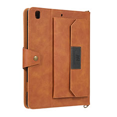 Custodia Portafoglio In Pelle Cover con Supporto AD1 per Apple iPad Air 2 Marrone