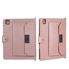 Custodia Portafoglio In Pelle Cover con Supporto AD1 per Apple iPad Pro 11 (2020) Oro Rosa