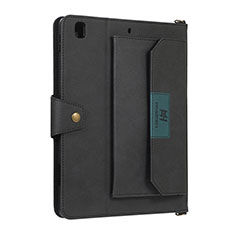 Custodia Portafoglio In Pelle Cover con Supporto AD1 per Apple New iPad 9.7 (2017) Nero