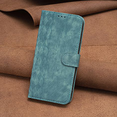Custodia Portafoglio In Pelle Cover con Supporto B01F per Motorola Moto G73 5G Verde