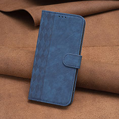 Custodia Portafoglio In Pelle Cover con Supporto B01F per Nokia C12 Blu