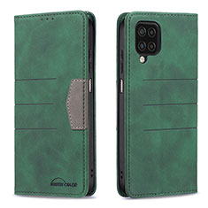 Custodia Portafoglio In Pelle Cover con Supporto B01F per Samsung Galaxy A12 5G Verde