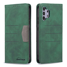 Custodia Portafoglio In Pelle Cover con Supporto B01F per Samsung Galaxy A32 4G Verde