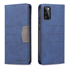 Custodia Portafoglio In Pelle Cover con Supporto B01F per Samsung Galaxy A41 Blu