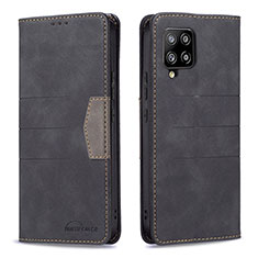 Custodia Portafoglio In Pelle Cover con Supporto B01F per Samsung Galaxy A42 5G Nero