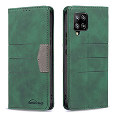 Custodia Portafoglio In Pelle Cover con Supporto B01F per Samsung Galaxy A42 5G Verde