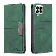 Custodia Portafoglio In Pelle Cover con Supporto B01F per Samsung Galaxy M33 5G Verde