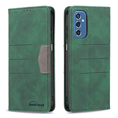 Custodia Portafoglio In Pelle Cover con Supporto B01F per Samsung Galaxy M52 5G Verde