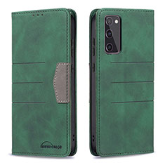 Custodia Portafoglio In Pelle Cover con Supporto B01F per Samsung Galaxy S20 FE 5G Verde