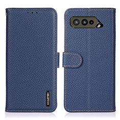 Custodia Portafoglio In Pelle Cover con Supporto B01H per Asus ROG Phone 5s Blu