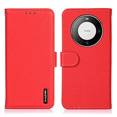 Custodia Portafoglio In Pelle Cover con Supporto B01H per Huawei Mate 60 Pro Rosso