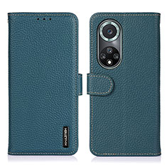 Custodia Portafoglio In Pelle Cover con Supporto B01H per Huawei Nova 9 Pro Verde