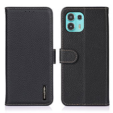 Custodia Portafoglio In Pelle Cover con Supporto B01H per Motorola Moto Edge 20 Lite 5G Nero