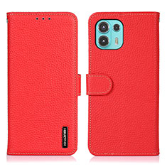 Custodia Portafoglio In Pelle Cover con Supporto B01H per Motorola Moto Edge 20 Lite 5G Rosso