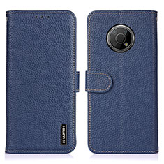 Custodia Portafoglio In Pelle Cover con Supporto B01H per Nokia G300 5G Blu