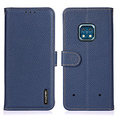 Custodia Portafoglio In Pelle Cover con Supporto B01H per Nokia XR20 Blu
