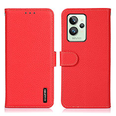 Custodia Portafoglio In Pelle Cover con Supporto B01H per Realme GT2 Pro 5G Rosso