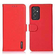 Custodia Portafoglio In Pelle Cover con Supporto B01H per Samsung Galaxy A15 5G Rosso