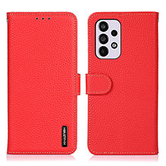 Custodia Portafoglio In Pelle Cover con Supporto B01H per Samsung Galaxy A33 5G Rosso