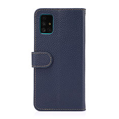 Custodia Portafoglio In Pelle Cover con Supporto B01H per Samsung Galaxy A51 5G Blu