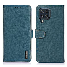 Custodia Portafoglio In Pelle Cover con Supporto B01H per Samsung Galaxy M32 4G Verde