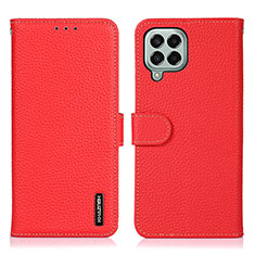 Custodia Portafoglio In Pelle Cover con Supporto B01H per Samsung Galaxy M33 5G Rosso