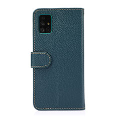 Custodia Portafoglio In Pelle Cover con Supporto B01H per Samsung Galaxy M40S Verde