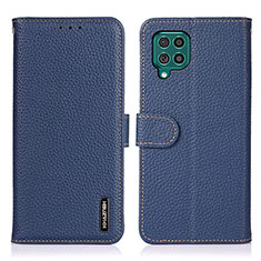 Custodia Portafoglio In Pelle Cover con Supporto B01H per Samsung Galaxy M62 4G Blu