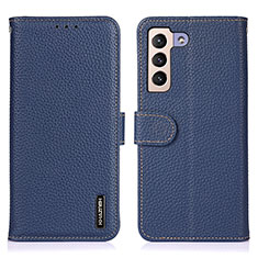 Custodia Portafoglio In Pelle Cover con Supporto B01H per Samsung Galaxy S21 5G Blu