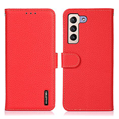 Custodia Portafoglio In Pelle Cover con Supporto B01H per Samsung Galaxy S21 Plus 5G Rosso