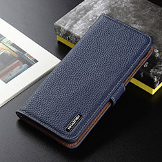 Custodia Portafoglio In Pelle Cover con Supporto B01H per Xiaomi Mi 12 Ultra 5G Blu