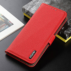 Custodia Portafoglio In Pelle Cover con Supporto B01H per Xiaomi Redmi 9A Rosso