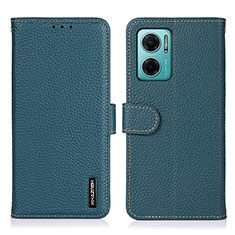 Custodia Portafoglio In Pelle Cover con Supporto B01H per Xiaomi Redmi Note 11E 5G Verde