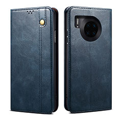 Custodia Portafoglio In Pelle Cover con Supporto B01S per Huawei Honor 50 Lite Blu