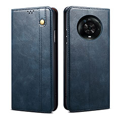 Custodia Portafoglio In Pelle Cover con Supporto B01S per Huawei Honor Magic4 5G Blu