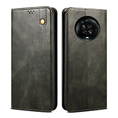 Custodia Portafoglio In Pelle Cover con Supporto B01S per Huawei Honor Magic4 5G Verde