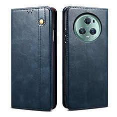Custodia Portafoglio In Pelle Cover con Supporto B01S per Huawei Honor Magic5 5G Blu