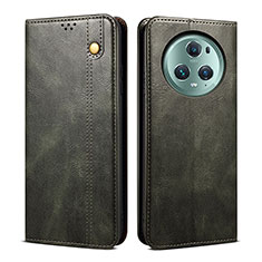 Custodia Portafoglio In Pelle Cover con Supporto B01S per Huawei Honor Magic5 5G Verde
