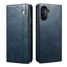 Custodia Portafoglio In Pelle Cover con Supporto B01S per Huawei Nova Y70 Plus Blu