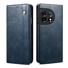 Custodia Portafoglio In Pelle Cover con Supporto B01S per OnePlus Ace 2 Pro 5G Blu