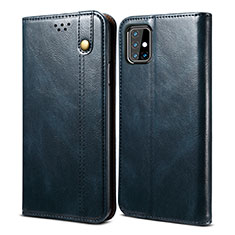 Custodia Portafoglio In Pelle Cover con Supporto B01S per Samsung Galaxy M31s Blu