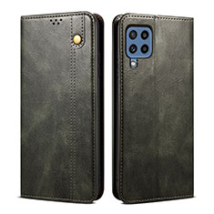 Custodia Portafoglio In Pelle Cover con Supporto B01S per Samsung Galaxy M32 4G Verde